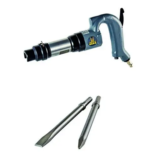Produktbild: SCHNEIDER, robuster Meißelhammer mit 45 mm Hub, festem Halter, robustem Metallgehäuse, inklusive Flach- und Spitzmeißel 250 mm