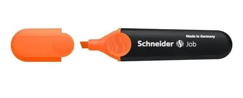 Produktbild: Schneider Schreibgeräte Textmarker Job, nachfüllbar, orange, 1 Stück (1er Pack)