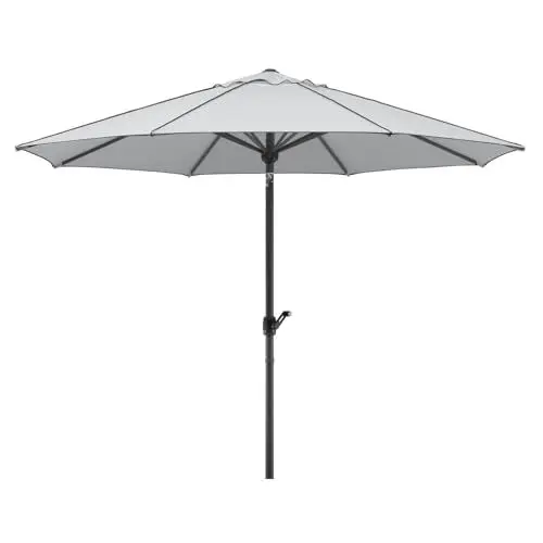 Produktbild: Schneider Sonnenschirm Adria, silbergrau, 300 cm rund, 684-14, Gestell Alu/Stahl, Bespannung Polyester, 7 kg