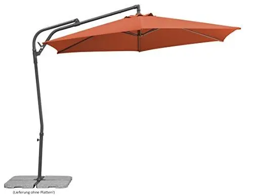 Produktbild: Schneider Sonnenschirm Genua, terracotta, 300 cm rund, 630-05, Gestell Stahl, Bespannung Polyester, 12.4 kg