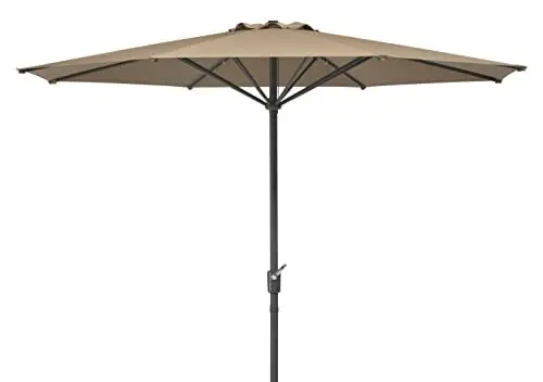 Produktbild: Schneider Sonnenschirm Korsika, natur, 320 cm rund, 711-81, Gestell Alu/Stahl, Bespannung Polyester, 8.1 kg