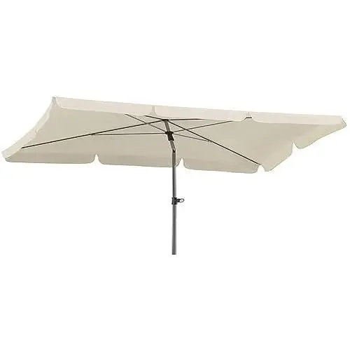 Produktbild: Schneider Sonnenschirm Locarno, natur, 180 x 120 cm rechteckig, 718-02, Gestell Stahl, Bespannung Polyester, 2.3 kg