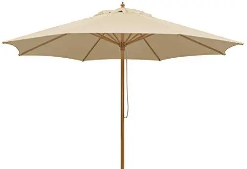 Produktbild: Schneider Sonnenschirm Malaga, natur, 300 cm rund, Gestell Alu/Stahl, Bespannung Polyester, 7.2 kg,