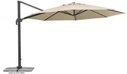 Produktbild: Schneider Sonnenschirm Rhodos Grande, natur, 400 cm rund, 789-02, Gestell Aluminium, Bespannung Polyester, 25.5 kg