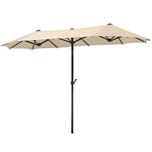 Produktbild: Schneider Sonnenschirm Salerno, natur, 300 x 150 cm rechteckig, 746-02, Gestell Stahl, Bespannung Polyester, 8.2 kg
