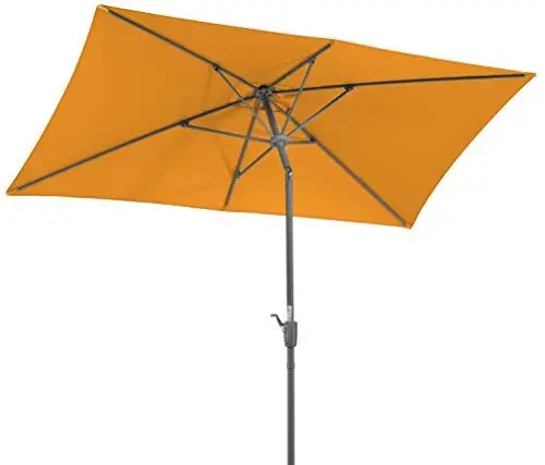 Produktbild: Schneider Sonnenschirm Tunis, mandarine, 270 x 150 cm rechteckig, 742-75, Gestell Stahl, Bespannung Polyester, 5.8 kg