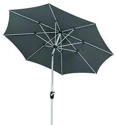 Produktbild: Schneider Sonnenschirm Venedig, anthrazit, 270 cm rund, 683-15, Gestell Aluminium, Bespannung Polyester, 4.9 kg
