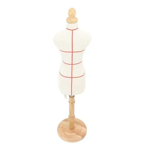 Produktbild: Weibliche Schneiderpuppe, Buchenholz, Stabiler Schneiderpuppen-Torso mit Ständer Zum Präsentieren von Nähkleidung