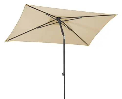 Produktbild: Schneider-Schirme Sonnenschirm Sevilla, natur, 240 x 140 cm rechteckig, 667-02, Gestell Stahl, Bespannung Polyester, 4.6 kg