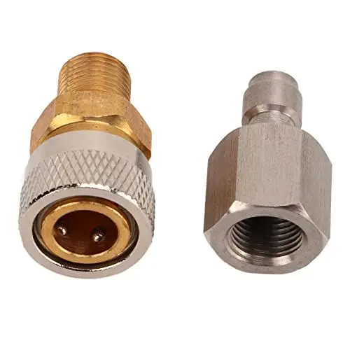 Produktbild: Schnell Anschluss Adapter PCP Lufttank Luftpistole, 1/8 BSPP Stecker, Verschluss, Lad-Buchse-Koppler Zubehör