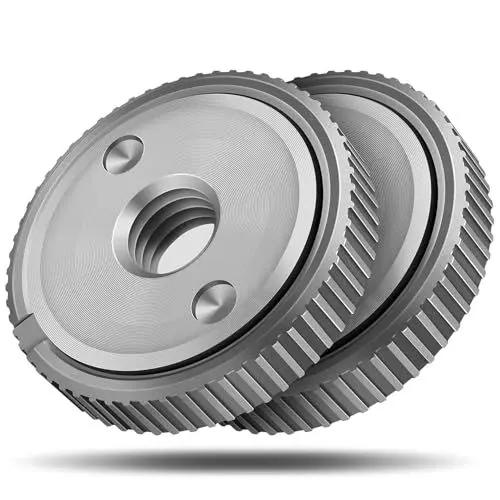 Produktbild: Schnellspannmutter SDS Clic M14, für alle Winkelschleifer von AEG, Black & Decker, Dewalt, Flex, Hitachi, Metabo, Makita etc. (2x spannmutter)