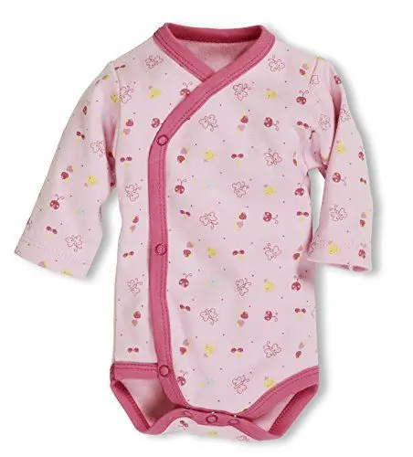 Produktbild: Schnizler Baby Mädchen Wickelbody Rosa Allover Body, Rosa (Rose 14), 50 EU
