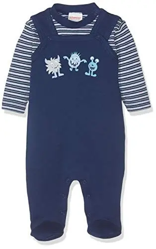 Produktbild: Schnizler Baby - Jungen Strampler-set Interlock 2-teilig Kleine Monster 813151, 11 - Marine, 62