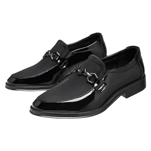 Produktbild: Schnürhalbschuhe Jungen Anzugschuhe Derby Oxford Hochzeit Party Schuhe Lackschuhe Herren Mens Shoes Wadenwärmer Herren Tracht Letterschuhe Herren Leder Herrenschuhe