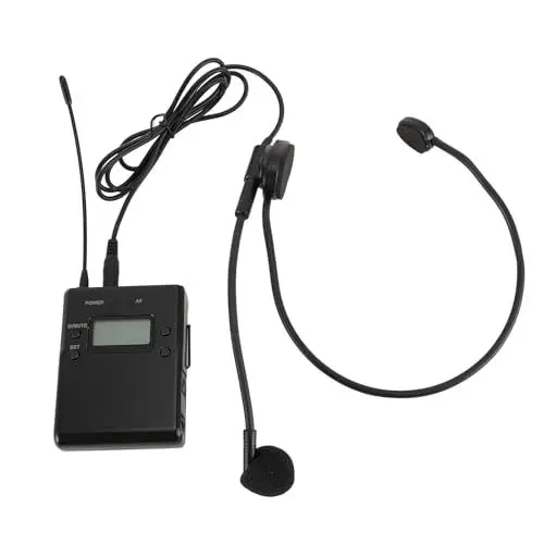 Produktbild: Schnurloses Reiseleitersystem, Unterstützte Abhörgeräte mit 520 MHz Bis 545 MHz, Übersetzungs-Headset mit 1 Empfänger und 1 Sender, für Dolmetscher bei Gerichtskonferenzen