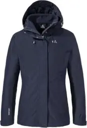 Produktbild: Schöffel Damen 3in1 Jacket Style Okere WMS, wasserdichte, atmungsaktive Outdoorjacke mit herausnehmbarer Fleecejacke, warme 3in1 Jacke mit verstellbarer Kapuze, black, 40