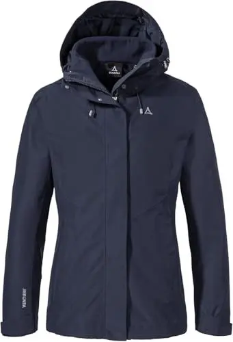 Produktbild: Schöffel Damen 3in1 Jacket Style Okere WMS, wasserdichte, atmungsaktive Outdoorjacke mit herausnehmbarer Fleecejacke, warme 3in1 Jacke mit verstellbarer Kapuze, black, 40