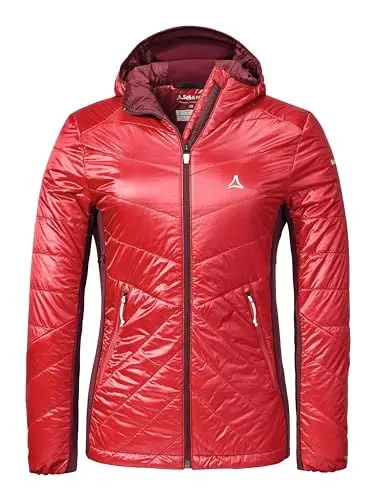 Produktbild: Schöffel Damen Hybrid Jacket Stams L, wasserabweisende, atmungsaktive Outdoorjacke, Funktionsjacke mit 4D BODY MAPPING und recycelter Wattierung, lollipop, 44
