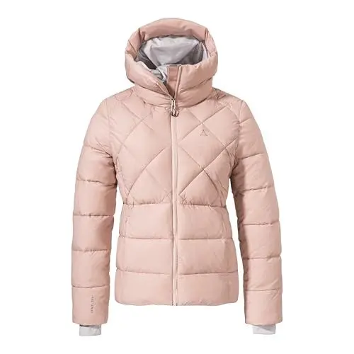 Produktbild: Schöffel Damen Ins Jacket Boston L, warme Winterjacke aus recycelten Materialien, leichte Steppjacke mit Kapuze, winddicht und wasserabweisend, mushroom, 46