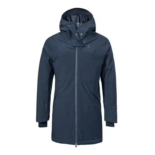 Produktbild: Schöffel Damen Ins Parka Style Crivat WMS, wasserdichte und atmungsaktive Winterjacke, komprimierbarer, leichter Parka mit nachhaltiger Wattierung, navy blazer, 44