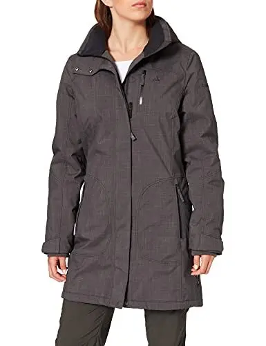 Produktbild: Schöffel Damen Insulated Parka Monterey2, wasserdichte Winterjacke für jedes Wetter, warmer und schöner Damen Mantel mit hoher Atmungsaktivität, asphalt, 34