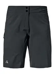 Produktbild: Schöffel Damen Shorts Danube L, wasserabweisende Radhose, schnell trocknende Fahrradhose mit Bundverstellung, black, 38