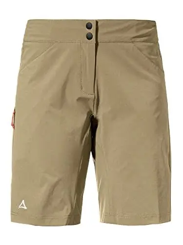 Produktbild: Schöffel Damen Shorts Danube L, wasserabweisende Radhose, schnell trocknende Fahrradhose mit Bundverstellung, soft walnut, 44
