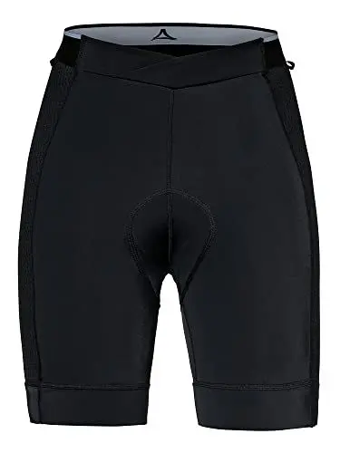Produktbild: Schöffel Damen Skin Pants 4h L, atmungsaktive Radhose mit Polster für optimale Performance, Fahrrad Unterhosen mit 4-Wege-Stretch und bakteriostatischer Silbernitrat-Behandlung, black, 48