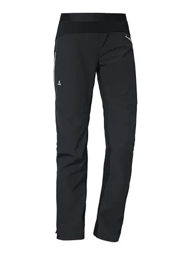 Produktbild: Schöffel Damen Softshell Pants Rinnen L, wind- und wasserabweisende Winter-Wanderhose mit Bodymapping-Technologie, atmungsaktive Multi-Sporthose für Outdoor und Bergsport, black, 40