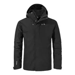 Produktbild: Schöffel Herren 3in1 Jacket Style Okere MNS, wasserdichte, atmungsaktive Outdoorjacke mit herausnehmbarer Fleecejacke, warme 3in1 Jacke mit verstellbarer Kapuze, black, 52