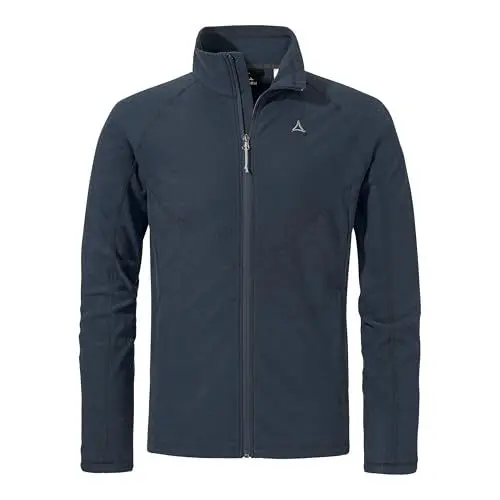 Produktbild: Schöffel Herren Fleece Jk Style Ghedina MNS, komfortable Fleecejacke mit Flatlocknähten, leichte, schnelltrocknende Outdoorjacke mit Stehkragen, navy blazer, 54