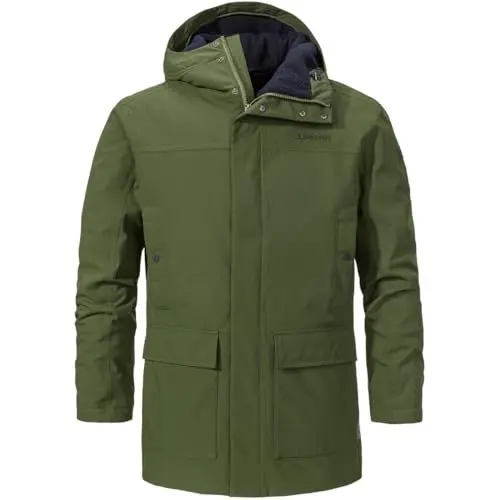 Produktbild: Schöffel Herren Ins. Parka Rotterdam M Mantel, Loden Green, 52