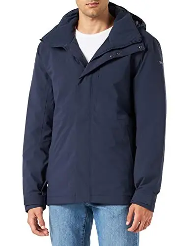 Produktbild: Schöffel Herren Insulated Jacket Bastianisee M, funktionale Winterjacke mit abnehmbarer Kapuze, wasserdichte und windabweisende Outdoor Jacke aus 4-Wege-Stretch, navy blazer, 46