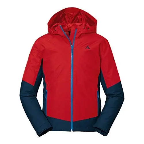 Produktbild: Schöffel Herren Jacket Wamberg M, winddichte, atmungsaktive Regenjacke, komfortable Outdoor Jacke, Wanderjacke mit verstellbarer Kapuze, goji berry, 52