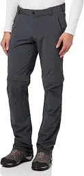 Produktbild: Schöffel Herren Pants Folkstone Zip Off, vielseitige Herren Hose mit Zip-Off Funktion, leichte Wanderhose für den Sommer, asphalt, 27