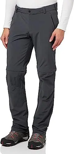 Produktbild: Schöffel Herren Pants Folkstone Zip Off, vielseitige Herren Hose mit Zip-Off Funktion, leichte Wanderhose für den Sommer, asphalt, 27