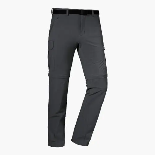 Produktbild: Schöffel Herren Pants Kyoto3, Zip off Trekkinghose aus kühlendem 4-Wege-Stretchmaterial, funktionale Wanderhose mit UV-Schutz, asphalt, 52