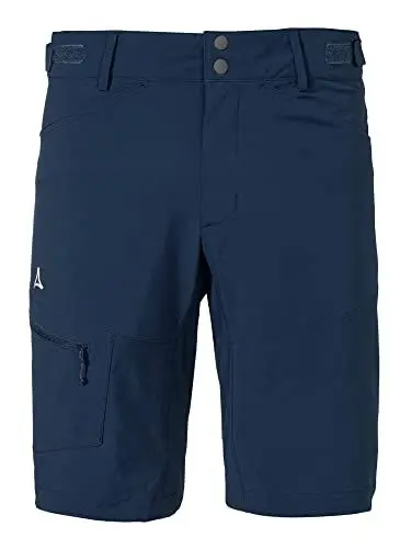 Produktbild: Schöffel Herren Shorts Algarve M, wasserabweisende Radlerhose, schnell trocknende Fahrradhose mit Oberschenkeltasche, dress blues, 50