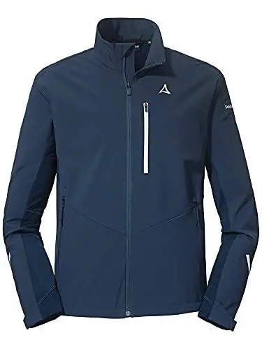 Produktbild: Schöffel Herren Softshell Jacket Rinnen M, wind- und wasserabweisende Winter Wanderjacke mit Body Mapping Technologie, atmungsaktive Outdoorjacke für Wintersport, navy blazer, 50