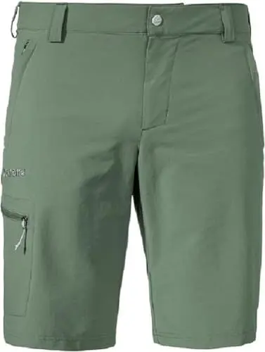 Produktbild: Schöffel Herren Shorts Folkstone Vielseitige Kurze Wanderhose Mit Verstellbarem Bund, Outdoor Hose Praktischen Taschen, Laurel Wreath, 46 EU