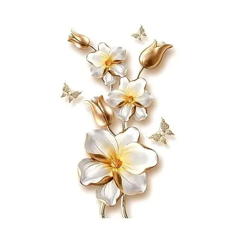 Produktbild: Schöne Lotus Pflanze verlässt Blumen Schmetterling Toiletten aufkleber Selbst klebende Toiletten deckel Wasserdichte Aufkleber Badezimmer Wand aufkleber Toiletten deckel Dekoration Diy Dekoration