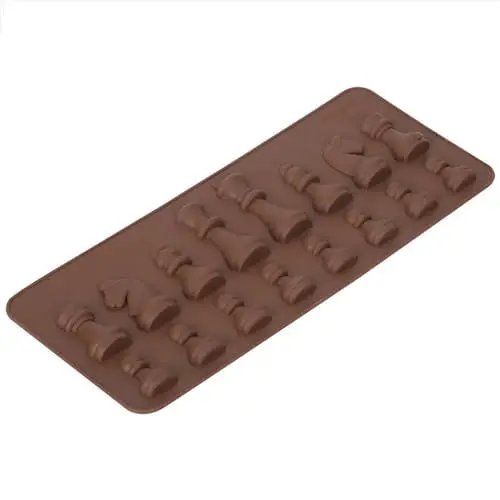 Produktbild: Schokoladensplitterform, Hitzebeständige Schokoladenform, Lebensmittelecht, Antihaftbeschichtet, für Mikrowellenherde, Heimöfen und Gefrierschränke