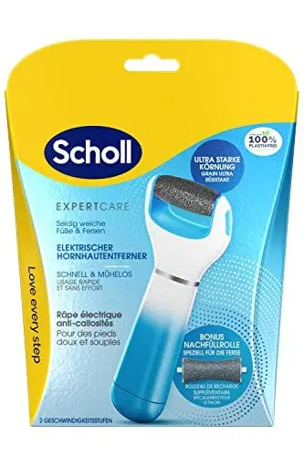 Produktbild: Scholl Expert Care, Hornhaut Entfernung für seidig weiche Füße,elektrischer Hornhautentferner schnell & Mühelos (mit Meeresmineralien Rolle für präzise Ergebnisse,1 Gerät inkl. Rolle)1 Stück