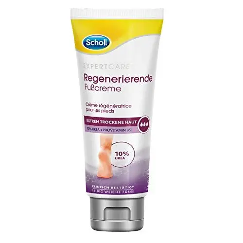 Produktbild: Scholl Expertcare Intensiv regenerierende Fußcreme mit 10% Urea - für sehr trockene und rissige Haut - mit Urea und Provitamin B5 - Hautverträglichkeit dermatologisch getestet - 75 ml