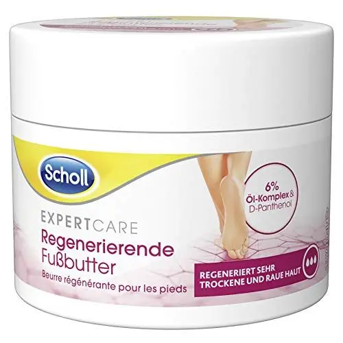 Produktbild: Scholl Expertcare regenerierende Fußbutter - für sehr trockene und raue Haut - mit 6% Öl-Komplex und D-Panthenol - Hautverträglichkeit dermatologisch getestet - 150 ml
