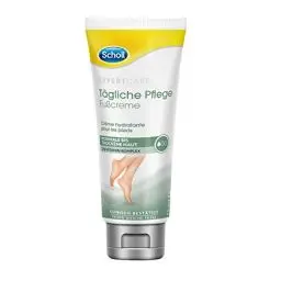 Produktbild: Scholl Expertcare tägliche Fußcreme - mit 2% Vitamin Komplex - ideal für raue und sehr trockene Füße - unparfümiert - schnell einziehend - nicht fettend - 75 ml