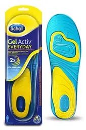 Produktbild: Scholl GelActiv Einlegesohlen Everyday für Freizeitschuhe von 40-46,5 – Verbesserter Komfort durch doppelte Polsterung – 1 Paar Gelsohlen