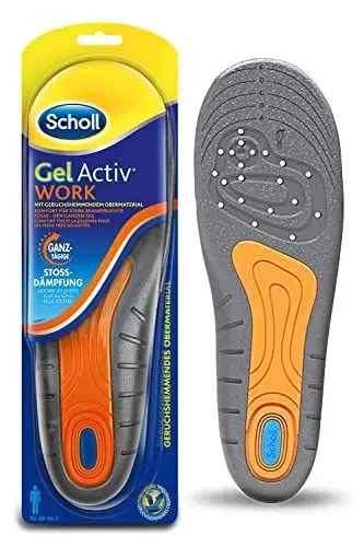 Produktbild: Scholl GelActiv Einlegesohlen Work für Arbeitsschuhe in 40-46,5 – Für stark beanspruchte Füße – 1 Paar Gelsohlen