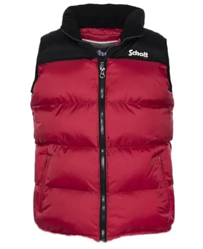 Produktbild: SCHOTT NYC Unisex Kinder UTAHVB JUNIOR Daunenjacke MIT Schott SCHULTERPASSE, Red, 16