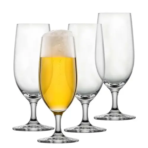 Produktbild: SCHOTT ZWIESEL Biertulpe Beer Basic 0,3 l (4er-Set), klassische Biergläser für Pils, spülmaschinenfeste Tritan-Kristallgläser, Made in Germany (Art.-Nr. 123659)